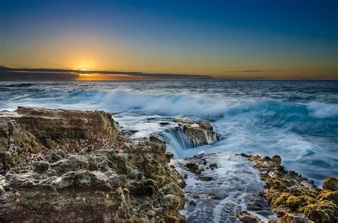 Sandy Beach Sunrise Photograph by Tin Lung Chao - Fine Art America