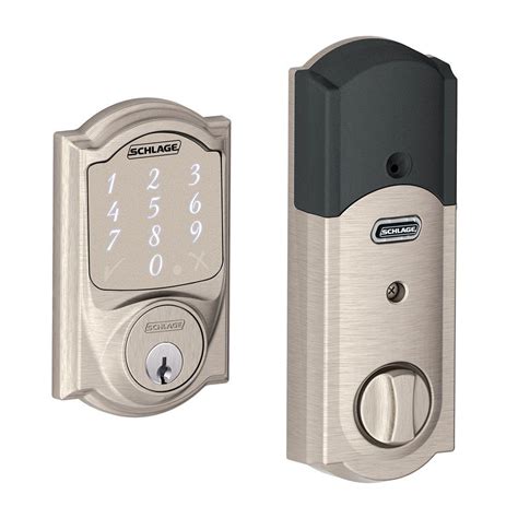 Schlage Sense Satin Nickel Camelot Smart Lock-BE479AA V CAM 619 - The ...