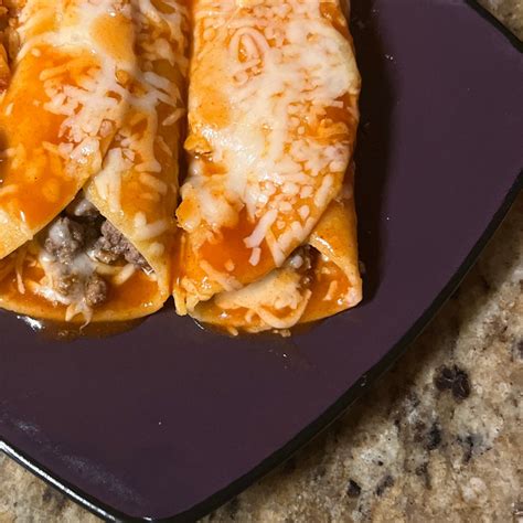 Spicy Ground Beef Enchiladas