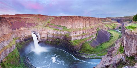 Palouse Falls In Washington, Usa At Dusk Photograph by Sara winter ...