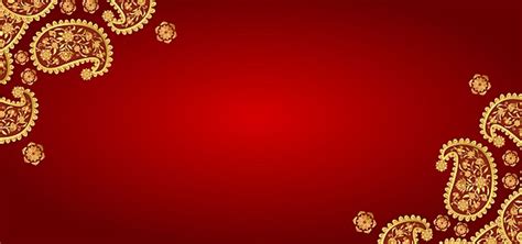 Indian Traditional Wedding Pattern Red Background, India, Wedding, Pattern Background Image And ...