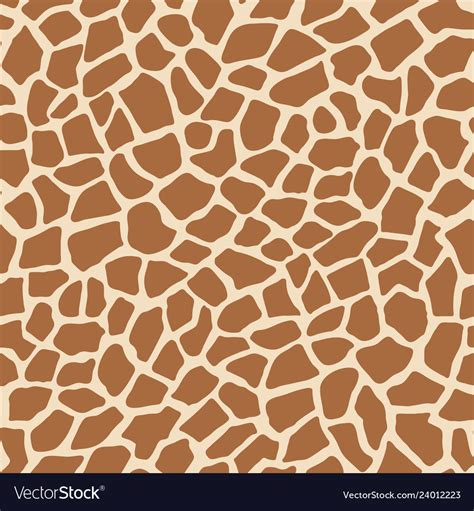 Giraffe animal print seamless pattern Royalty Free Vector