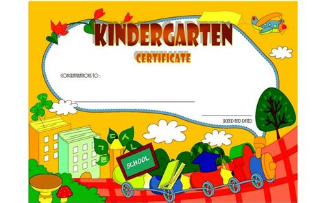 Kindergarten Diploma Certificate Templates: 10+ Designs FREE – Fresh ...