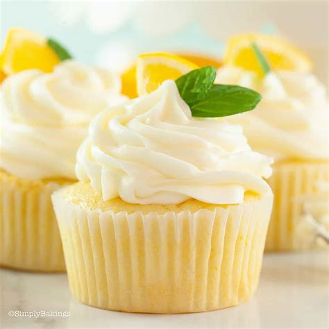 Lemon Cupcakes - Simply Bakings