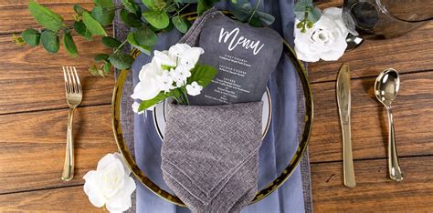 Five Trendy Wedding Napkin Folds that You Can Try | CV Linens