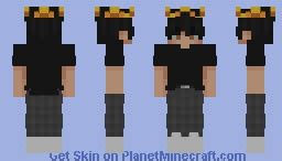 Boy With crown Minecraft Skin