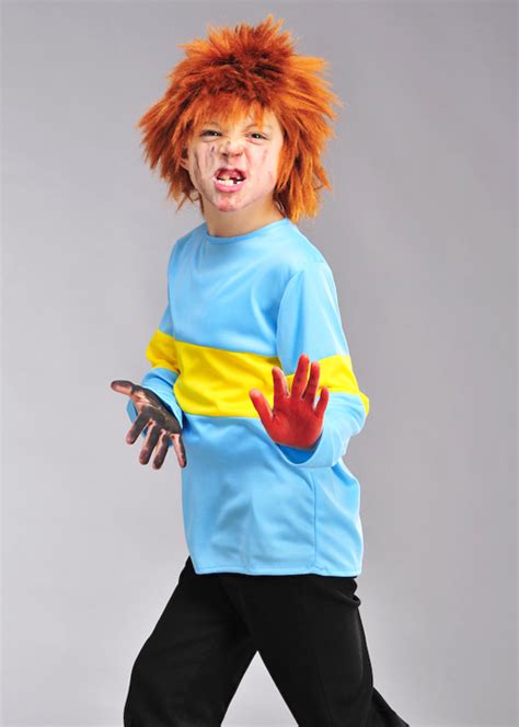 Childrens Horrid Henry Style Costume Top with Wig | eBay