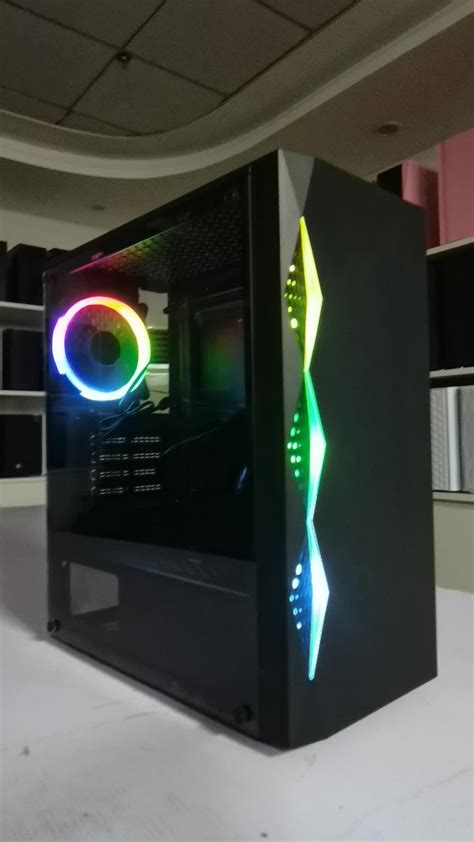 Oem Desktop With Rgb Led Strip Computer Gaming Case Pc Tower For Gamer ...