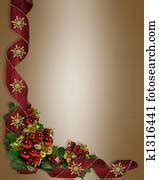 Christmas Border Frame Clip Art | k1193571 | Fotosearch