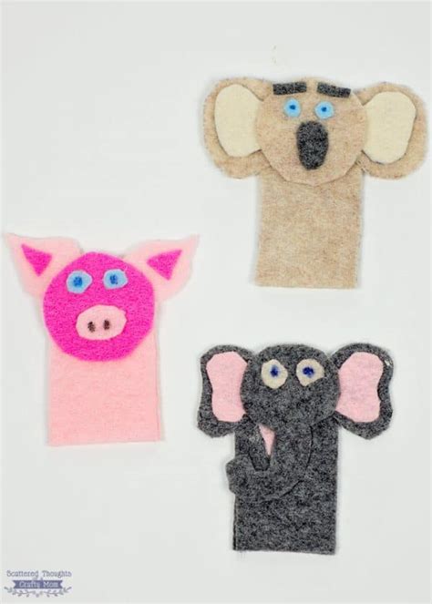 How to Make Felt Finger Puppets (crafts for kids) - Scattered Thoughts ...