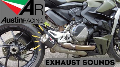 Ducati StreetFighter V2 AUSTIN RACING EXHAUST SOUND | Start-UP | REVS ...