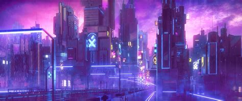 city animated digital wallpaper #cyberpunk #neon #2K #wallpaper # ...