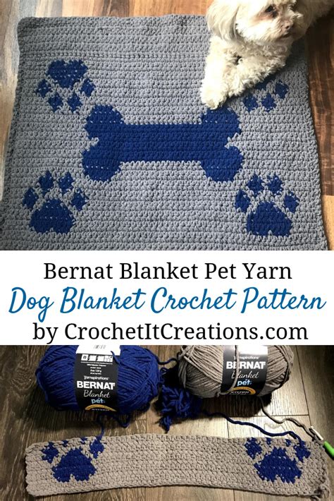 Dog Blanket Crochet Pattern - Crochet it Creations