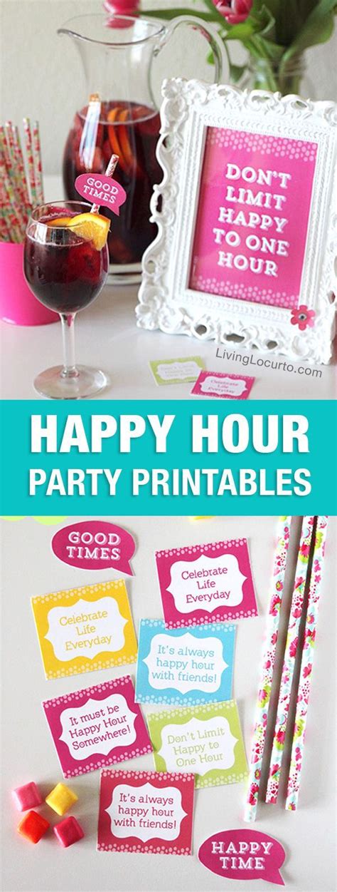 Fun Happy Hour Party Ideas! | Happy hour party, Party planning printable, Birthday party ...