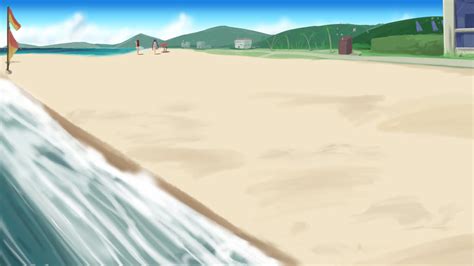 Anime-Style Beach Background Yet Again by wbd on DeviantArt