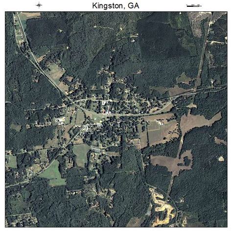 Aerial Photography Map of Kingston, GA Georgia