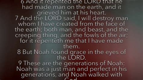 Genesis 6 (KJV AUDIO/VIDEO) - YouTube