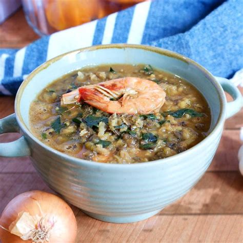 Ginisang Munggo with Shrimps (Mung Bean Soup) | Amiable Foods