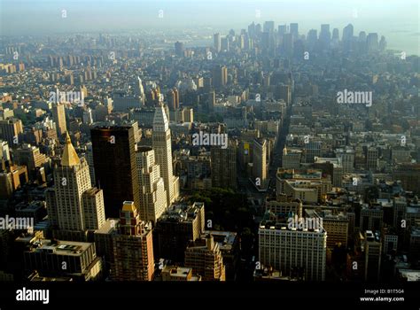 New York City skyline viewed from the Empire State Building New York ...