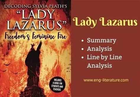 Lady Lazarus by Sylvia Plath | Summary, Analysis, Line by Line Analysis, Imagery - All About ...