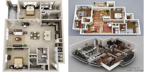 30 Modern 3D Floor Plans Help You To Make Your Dream Home | Engineering Discoveries