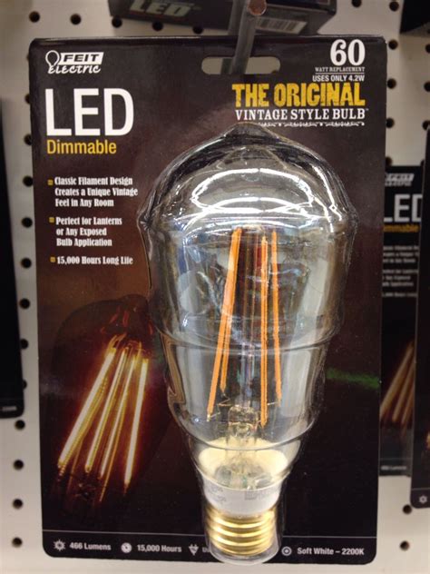 LED energy efficient "Edison-style" vintage looking light bulb ...