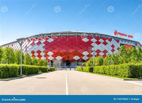 Spartak Stadium or Otkritie Arena in Moscow Editorial Photography - Image of moskva, panorama ...