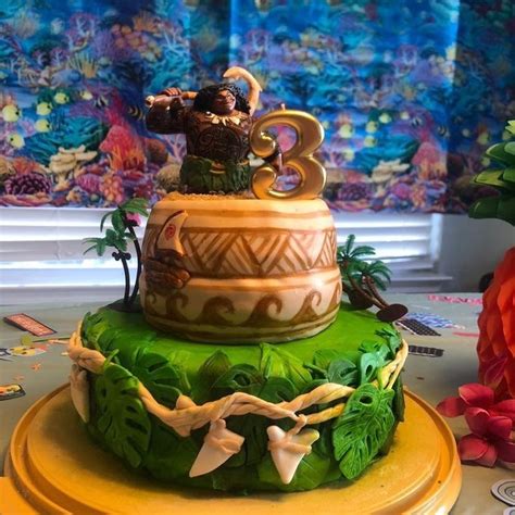 Maui Moana Cake | Cake, Moana cake, Birthdays