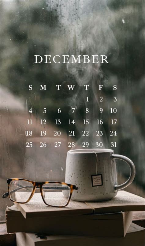 December calendar | Calendrier, Fond ecran