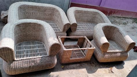 Cane designer Sofa set design 25 (#2168),assam cane furniture,can