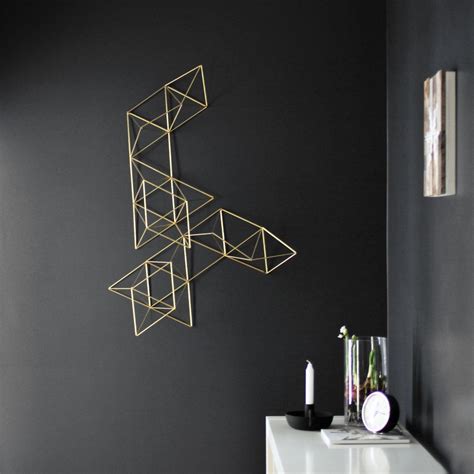 15 Ideas of Abstract Geometric Metal Wall Art