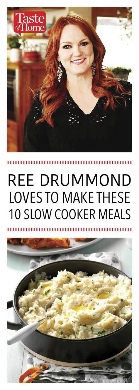 10 Slow Cooker Meals Inspired by Ree Drummond | Crockpot recipes slow cooker, Pioneer woman ...