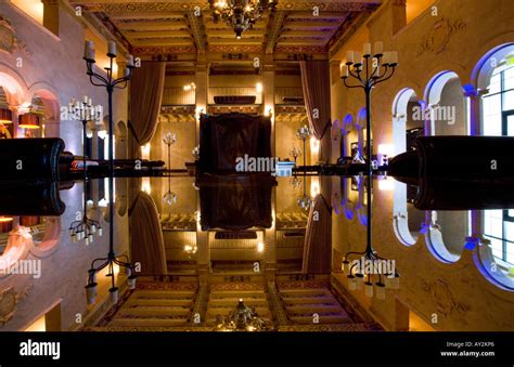 Hollywood Roosevelt Hotel lobby Hollywood Boulevard Los Angeles California United States of ...