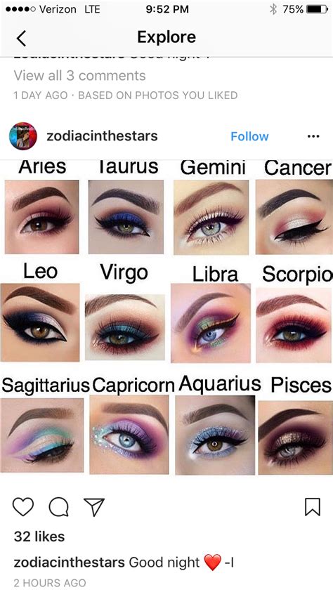 Zodiac signs makeup look Beach Makeup Look, Purple Makeup Looks ...