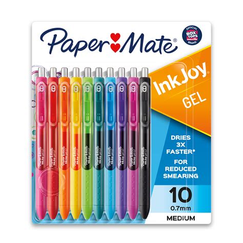 Buy Paper Mate InkJoy Gel Pens, Medium Point (0.7 mm), Assorted Colors, 10 Count Online at ...