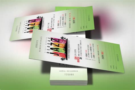 Event Ticket Template Photoshop | Stcharleschill Template