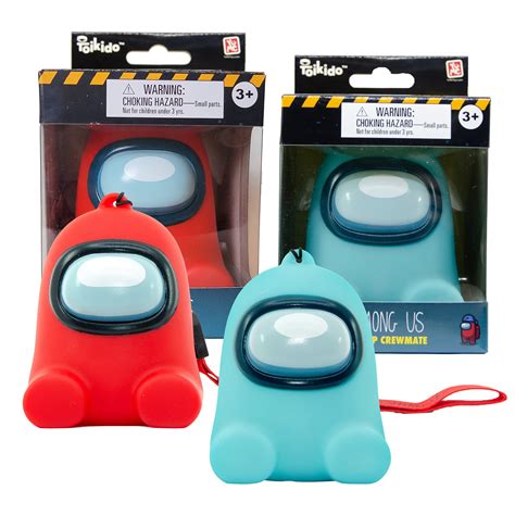 Buy YuMe Official Among Us – Toikido LED Light-up Crewmate with Hand & Bag Strap - Red & Cyan ...