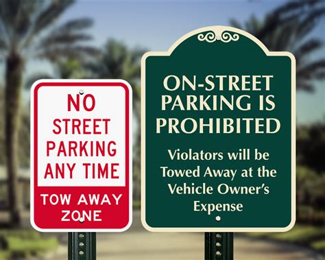 Street Parking Signs