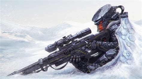 ArtStation - Sniper, Dmitry Lyapin | Снайперы, Киберпанк, Фантастика