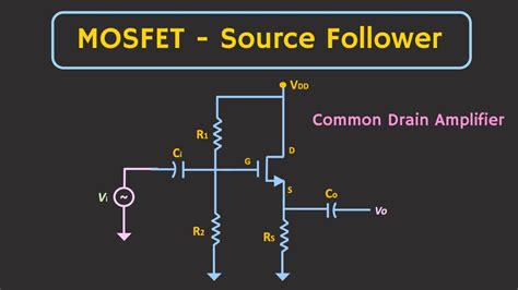 MOSFET Source Follower (Common Drain Amplifier) - Small Signal Analysis Explained - YouTube