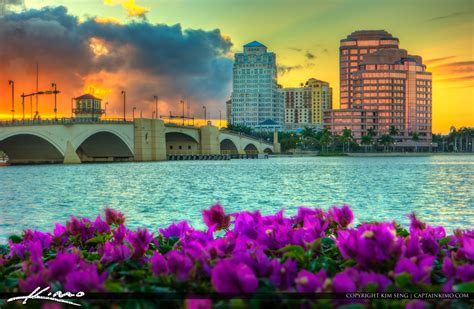 West Palm Beach City Sunset | Royal Stock Photo