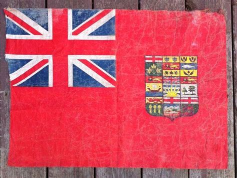 Scarce 1907 1921 Canadian Red Ensign Flag With by debbiesfunstuff | Canadian red ensign, Flag, Red