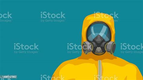 Hazard Suit Close Front View Stock Illustration - Download Image Now ...