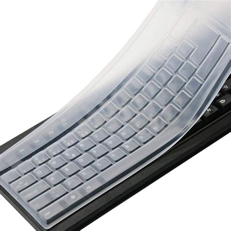 Clear Desktop Computer Keyboard Cover Skin for PC 104/107 Keys Standard Keyboard | Shopee ...