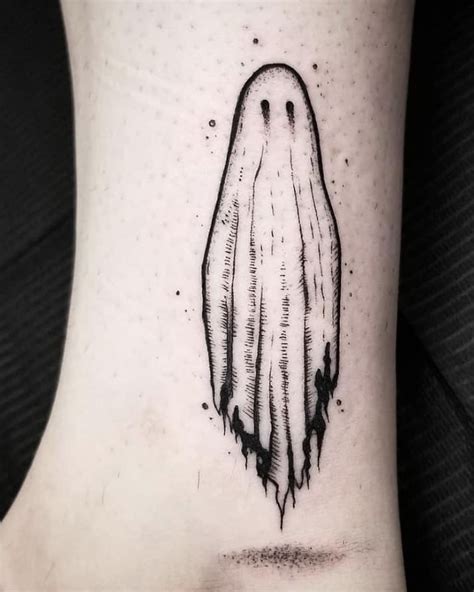 Pin by paulina on tattoos | Ghost tattoo, Small tattoos, Spooky tattoos