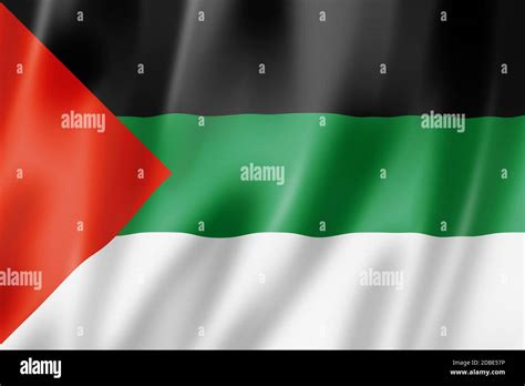 Hejaz ethnic flag. 3D illustration Stock Photo - Alamy