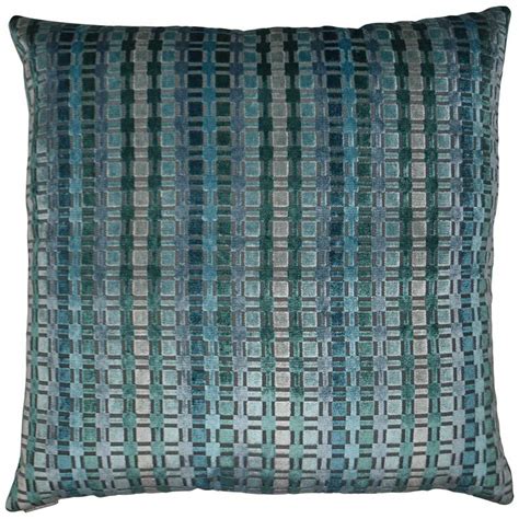 Times Teal 24" Square Decorative Throw Pillow - #12A55 | Lamps Plus