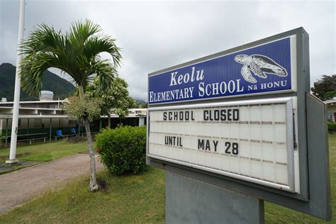 Keolu Elementary School Closed COVID19 Coronavirus 2020 v2 - Honolulu ...