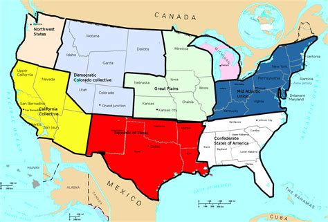 Image - Us map states.png - Alternative History