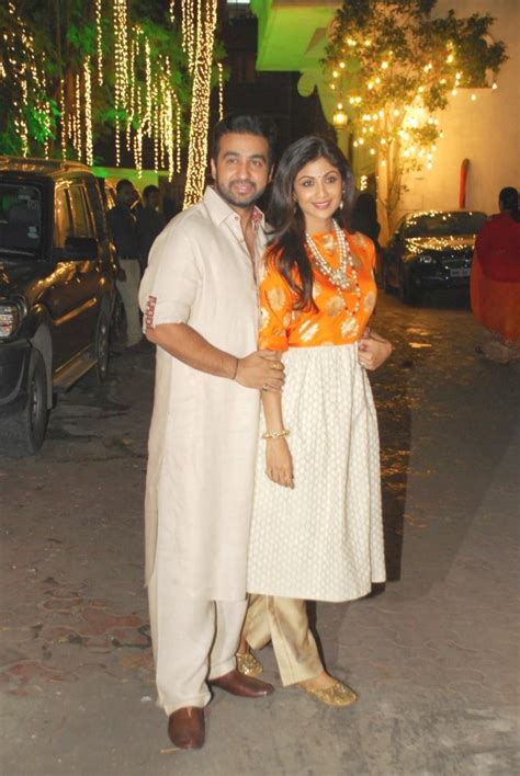 Shilpa Shetty with husband Raj Kundra at their hosted Diwali 2014 party 2 : rediff bollywood ...